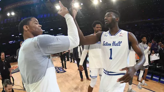 Mike Nzei and Shavar Reynolds Pregame