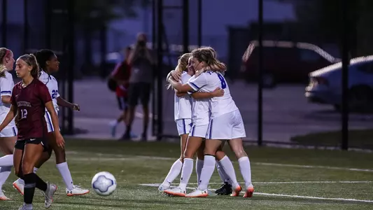 Seton Hall Celebrates Goal in Win over Lafayette