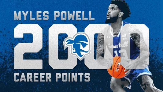 Myles Powell 2,000th Career Point Graphic