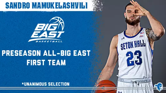 Sandro Mamukelashvili Preseason All-BIG EAST Graphic