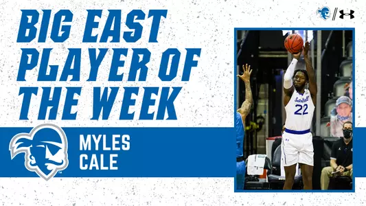 Myles Cale Player of the Week Graphic