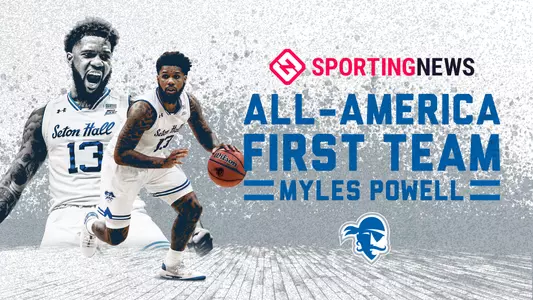 Myles Powell Sporting News First-Team All-America Graphic