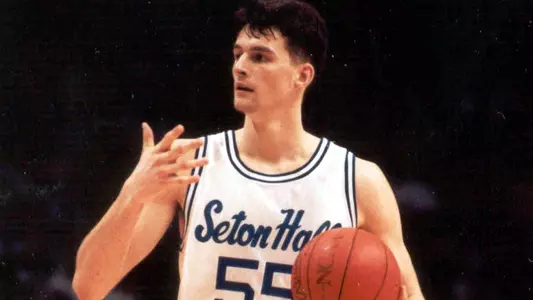 Arturas Karnisovas Seton Hall Action Photo