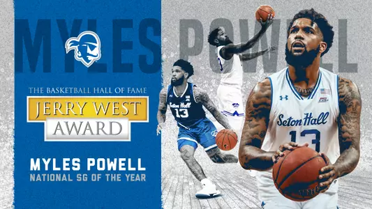 Myles Powell 2020 Jerry West Award Graphic