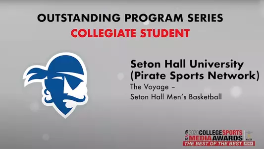 The Voyage College Sports Media Award Graphic