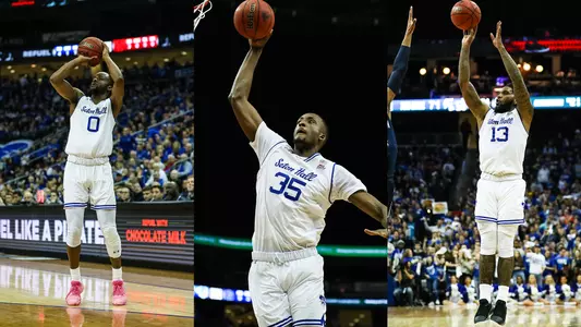 Quincy McKnight, Romaro Gill and Myles Powell