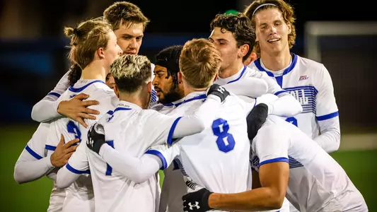 Men's Soccer Team Celebration
