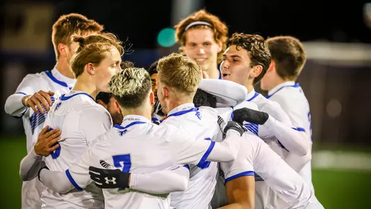 Men's Soccer Team Celebration