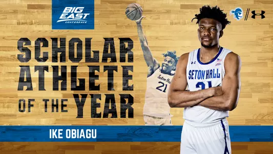 Ike Obiagu BIG EAST Scholar-Athlete of the Year Graphic