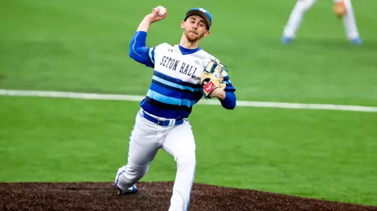 Chris Shine Pitching vs. Albany in 2020