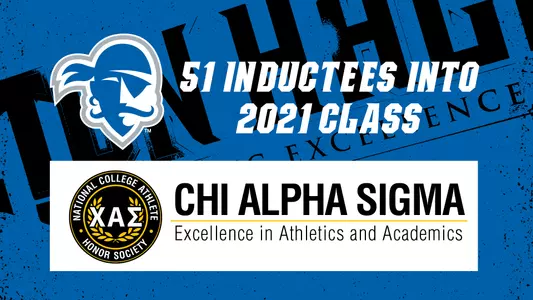 Chi Alpha Sigma 2021 Inductees Graphic