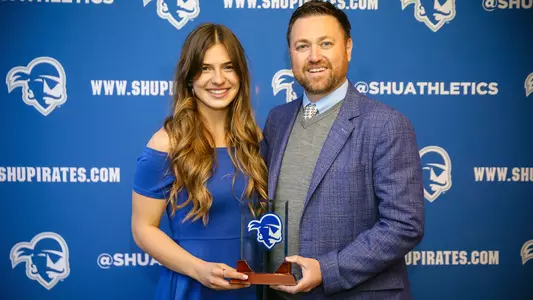 Cristina Fernandez Senior Most Valuable Pirate With Bryan Felt