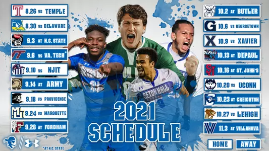 Men's Soccer Schedule Graphic 2021