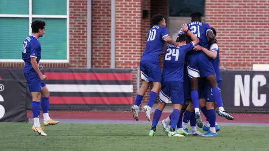 Men's Soccer Team Celebration at NC State