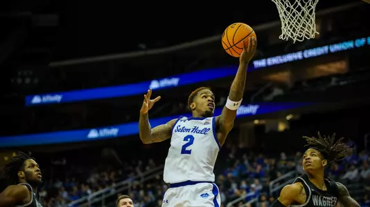 Al-Amir Dawes goes up for a layup against Wagner
