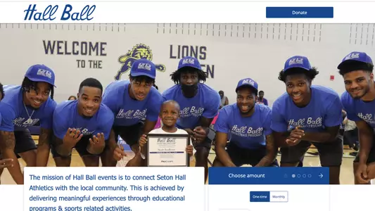 Screenshot of the HallBallEvents.com website