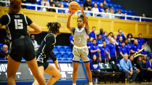 Lauren Park-Lane shoots a three-pointer against Georgetown on Dec. 28