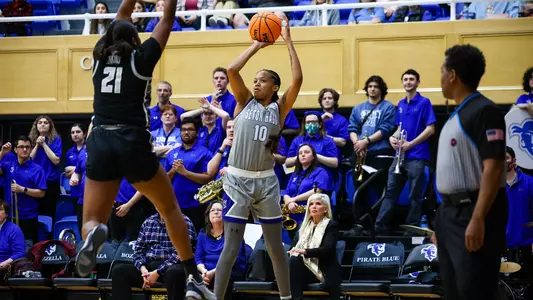 Mya Bembry takes a shot against Georgetown on Dec. 28