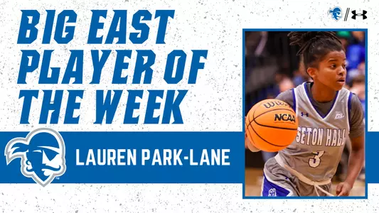 Lauren Park-Lane Graphic naming her BIG EAST Player of the Week