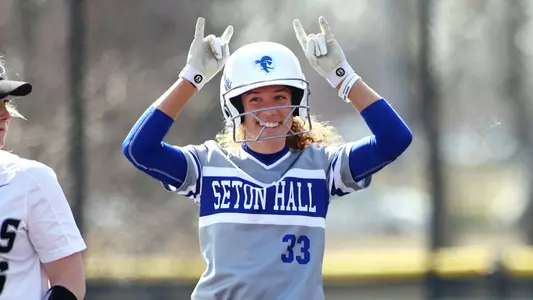 Taylor Hill Celebrating on Second Base vs. Providence