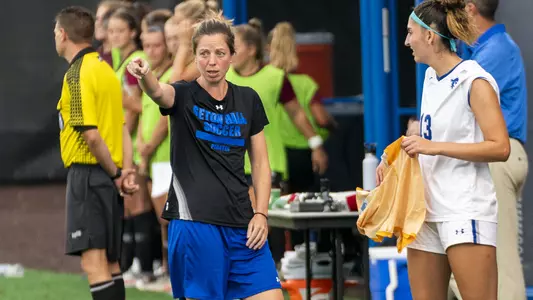 Ciara Crinion Giving Coaching Advice During Match