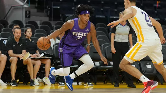 Jared Rhoden playing in the California Classic-Los Angeles Lakers at Sacramento Kings