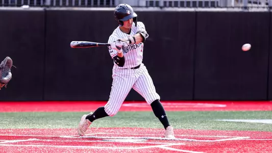 Max Viera taking a swing at Northeaster