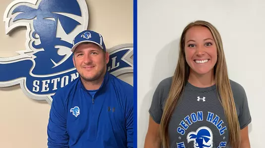 New women's soccer assistant coaches Nick Heinemann and Noelle Picone