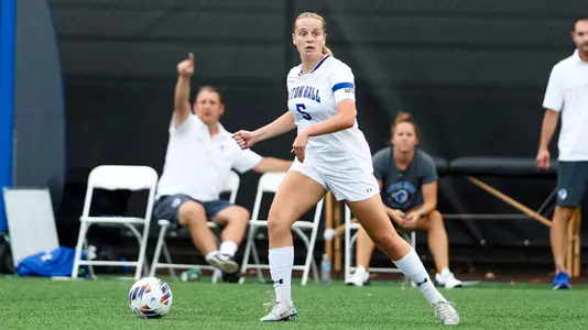 Abbie Roberts playing in a game vs. La Salle