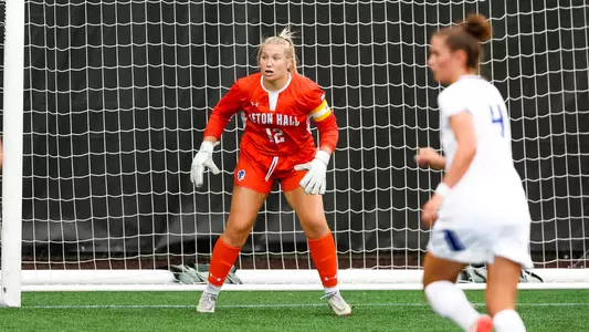 Grace Gordon in goal against La Salle on August 18