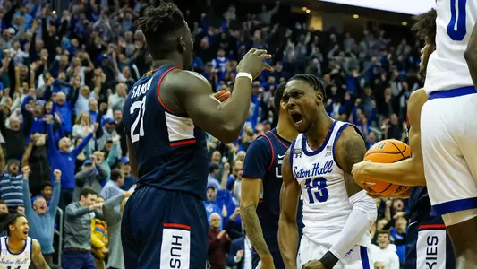 KC Ndefo Celebrating Putback vs. UConn