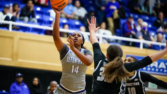 Sidney Cooks takes a shot against Georgetown on Dec. 28