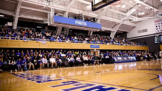 A photo of a sold out Walsh Gym against UConn on Jan. 17