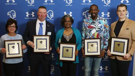 2023 Hall of Fame Class: Kathy O'Reilly, Jim Duffy, Julia Sandiford, Jeremy Hazell, Dr. Peter Economou