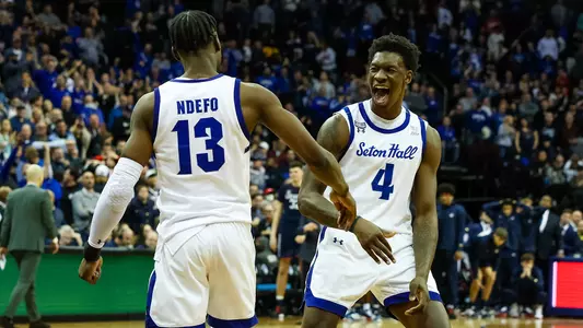 KC Ndefo and Tyrese Samuel Celebrating vs. UConn