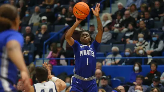 Sha'Lynn Hagans takes a jumper against UConn on Dec. 21.