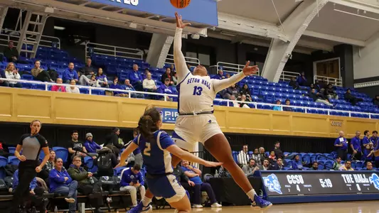 Kae Satterfield lays up the ball against CCSU on Dec. 8