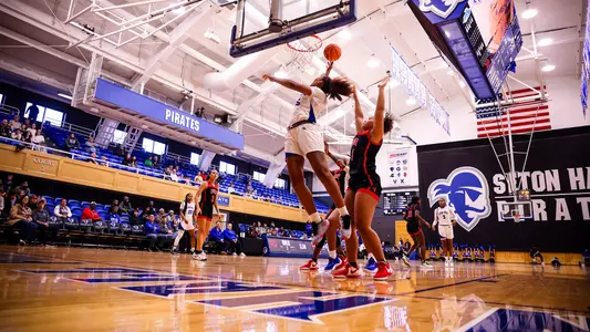 Azana Baines skies for a rebound against UNLV on Dec. 16