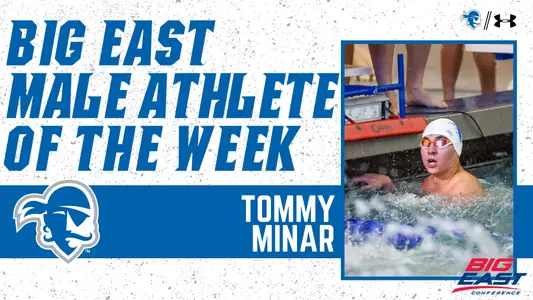 Tommy Minar BIG EAST Swimmer of the Week