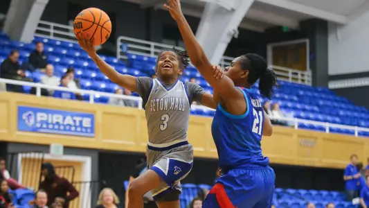 Lauren Park-Lane drives for a layup against DePaul on Feb. 13