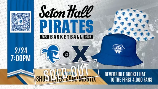 Seton Hall vs. Xavier Feb. 24 SOLD OUT Graphic