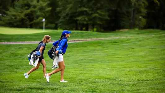 Seton Hall women's golf plays a practice round during the fall of 2022