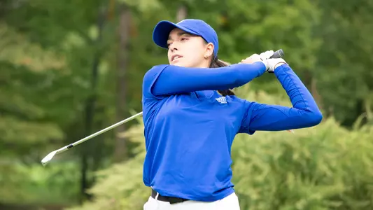 Ana Sarrias Pro tees off at the BIG EAST Championship