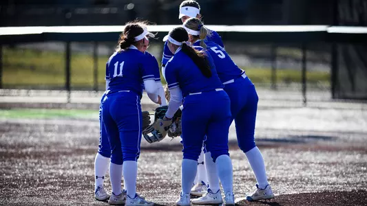Softball Team Huddled in Circle