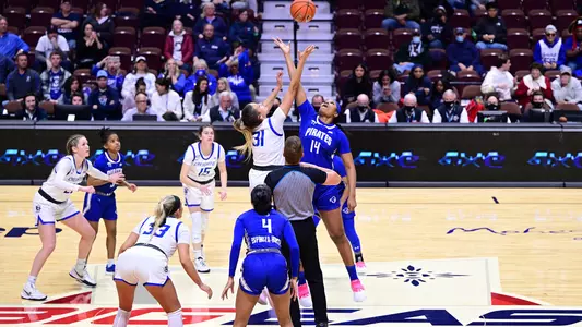 The tip of Seton Hall vs. Creighton during the 2022 BIG EAST Quarterfinals