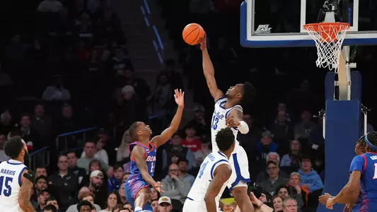 KC Ndefo blocks shot vs. DePaul