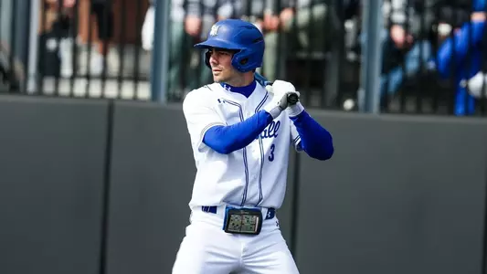 Oscar Murray at the plate against Georgetown
