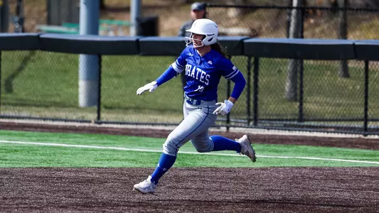 Abby Wingo running the bases
