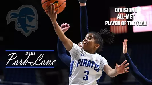 Graphic announcing Lauren Park-Lane as the 2023 All-Met Player of the Year