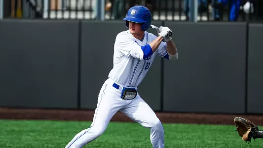 Devin Hack at the plate against NJIT in 2023